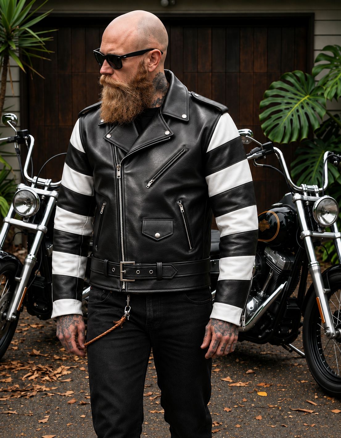 THE MILE MARKER | Cowhide Leather Motorcycle Jacket - EVAAR – Evaar
